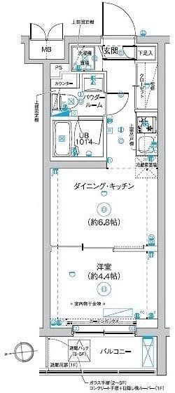 RELUXIA板橋西台 503 間取り図