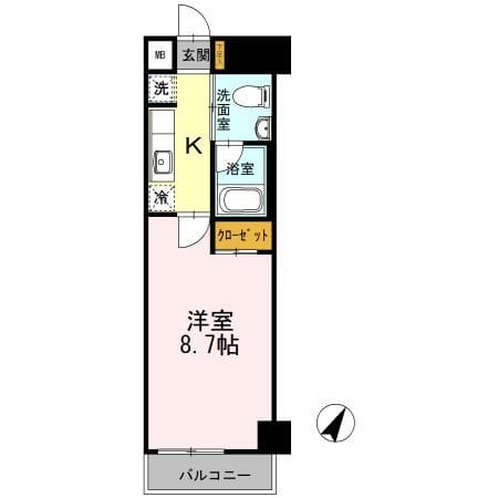 カスタリア神保町 1104 間取り図