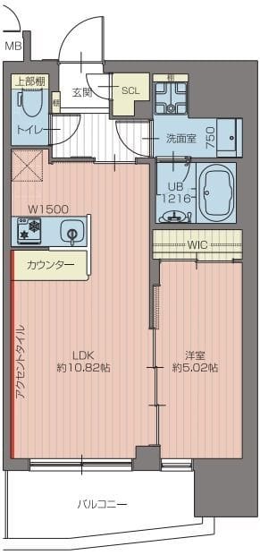 プレジオ池袋NORTH 1004 間取り図