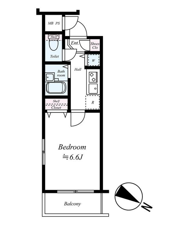 グランヴァン初台 207 間取り図