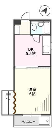 コーポパンドラ 301 間取り図