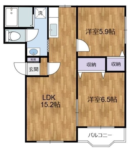 セシオン橘 201 間取り図