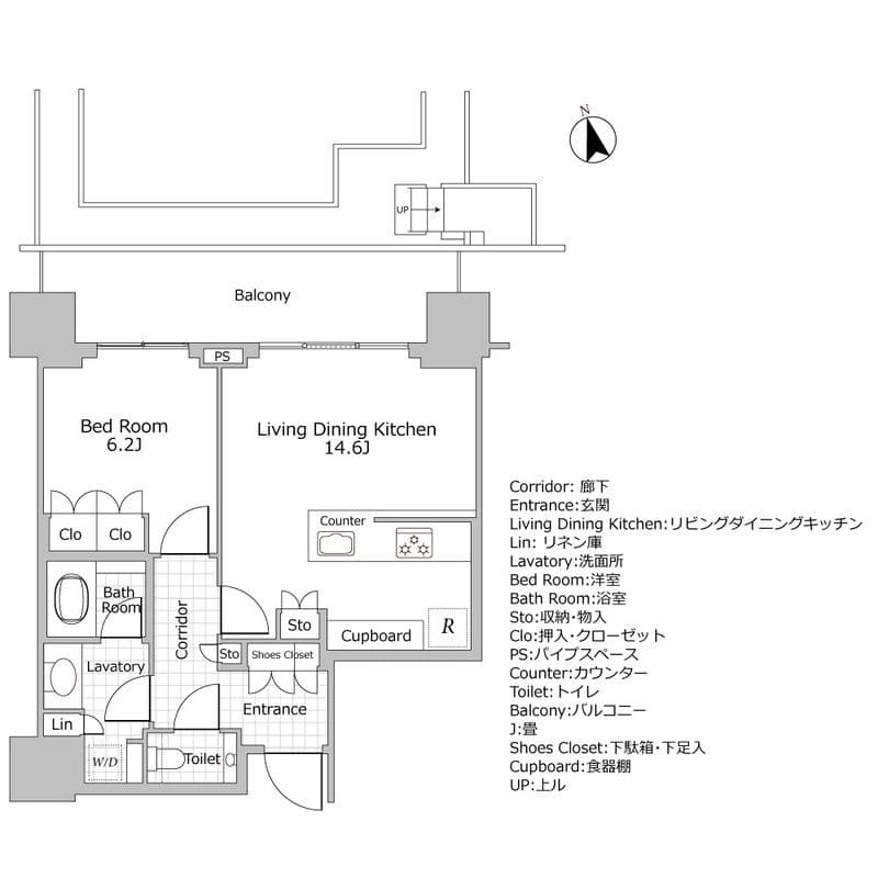 ブランズ渋谷桜丘 1718 間取り図