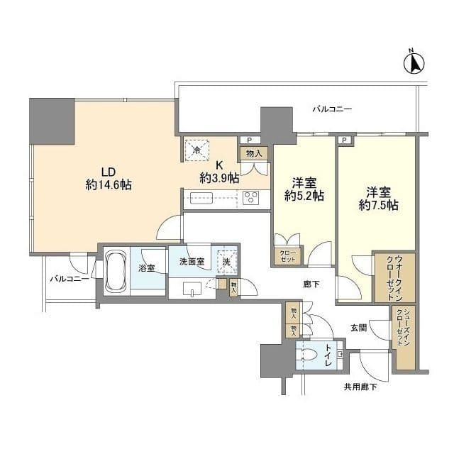 ブランズ渋谷桜丘 2110 間取り図