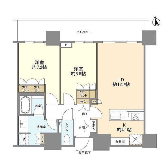 ブランズ渋谷桜丘 2111 間取り図