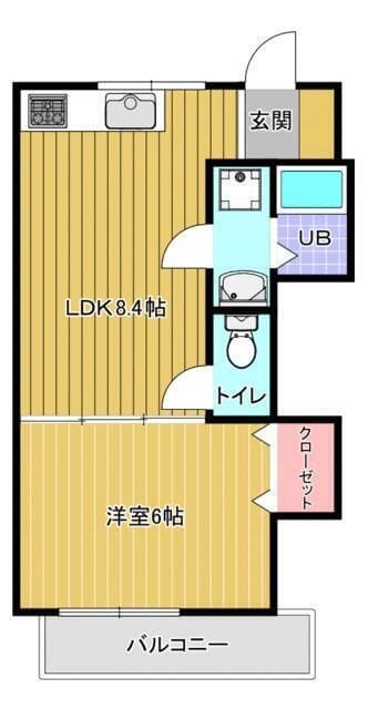 メゾン曙橋 102 間取り図