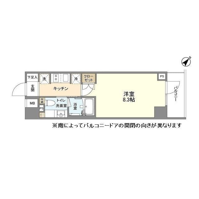 YSレジデンス代田橋 402 間取り図