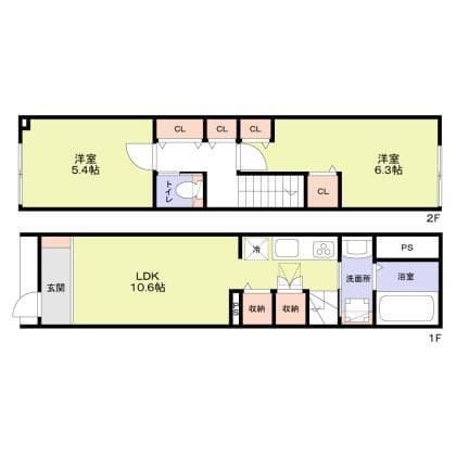 テラスハウス井荻 101 間取り図