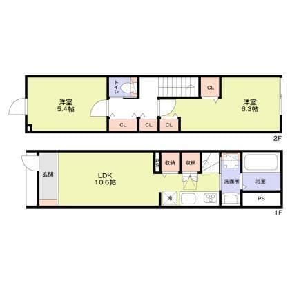 テラスハウス井荻 102 間取り図