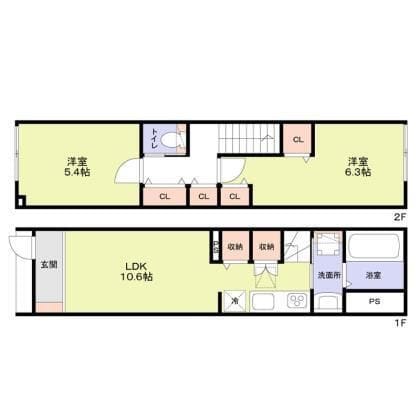 テラスハウス井荻 105 間取り図
