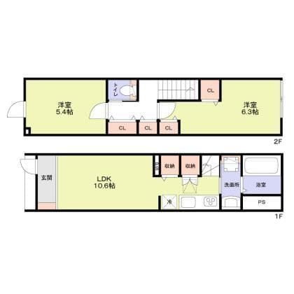 テラスハウス井荻 106 間取り図