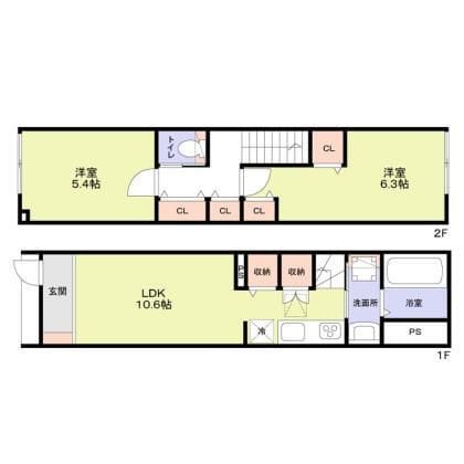 テラスハウス井荻 107 間取り図