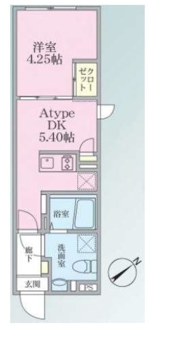 エストゥルースプラス田端 101 間取り図