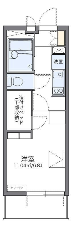 レオパレスウィステリア Ⅱ 302 間取り図