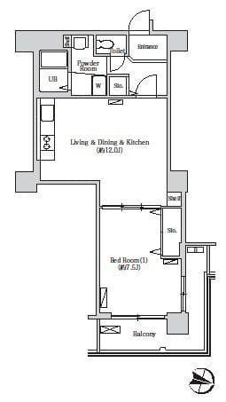 トリニティー芝浦 2303