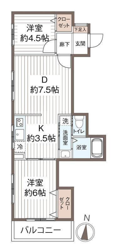 ジュウエル荻窪 301 間取り図