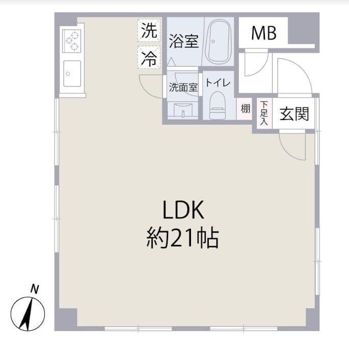 ウェルシャン白山 101 間取り図