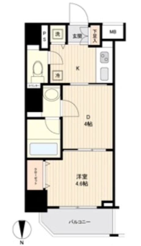 日神デュオステージ亀戸 706 間取り図