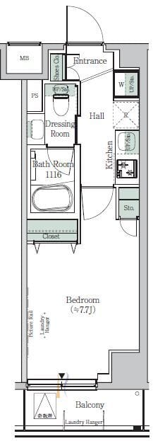 ONE ROOF RESIDENCE KIBA WEST 209