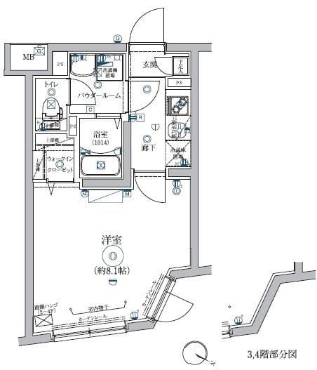 RELUXIA都立大学 102 間取り図