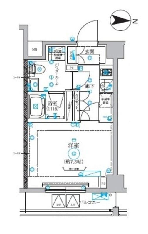 CREALpremier大島 512 間取り図