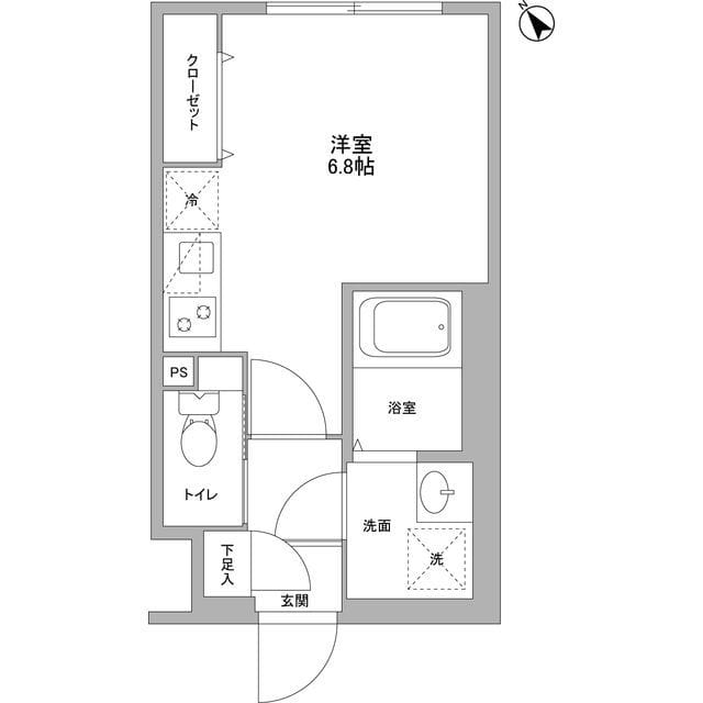 NTPRレジデンス武蔵小山EAST 102 間取り図