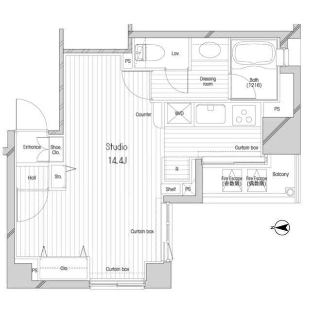 コンフォリア二番町 0203 間取り図