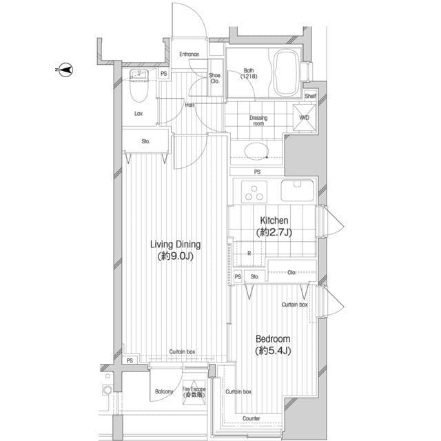 コンフォリア二番町 0301 間取り図