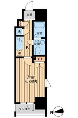 KDXレジデンス東新宿 0715 間取り図