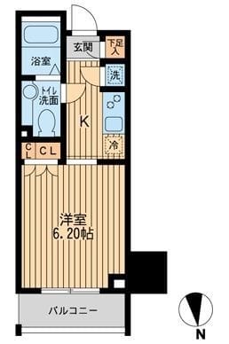KDXレジデンス東新宿 1102 間取り図
