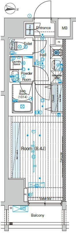 ブライズ方南町 302 間取り図