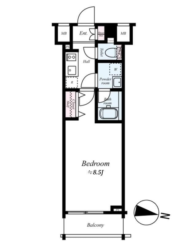 ブライズ方南町 705 間取り図