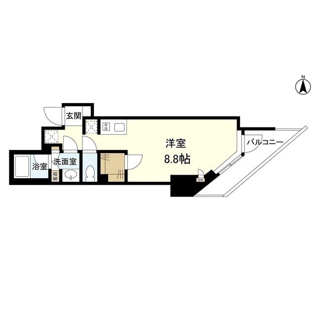 スタイリオ旗の台Ⅱ 702 間取り図