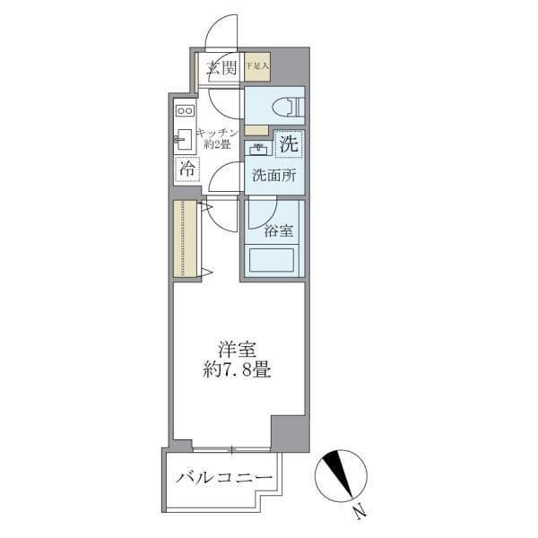 KDXレジデンス浅草 503 間取り図