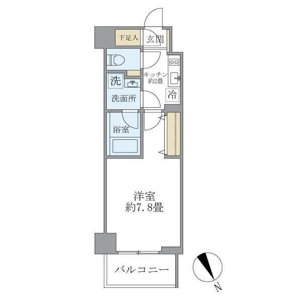 KDXレジデンス浅草 602 間取り図