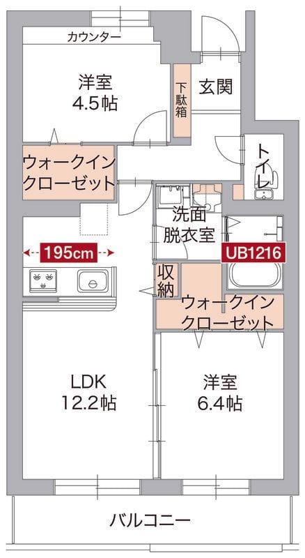 ダイコク日限山 103 間取り図