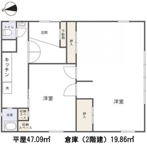 貸家 菅田町1571 10万円/入力なし/入力なし 間取り図