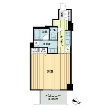 マンション池尻 0508 間取り図