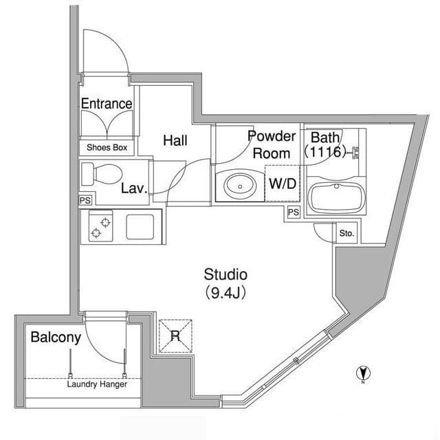 コンフォリア銀座EAST 0902 間取り図