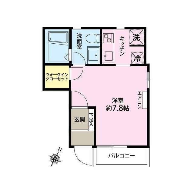 Mアパートメント 103 間取り図
