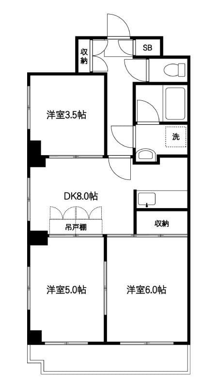 カーサ・フィオーレ 402 間取り図