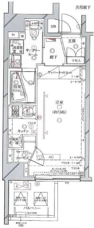 ステージファースト明大前アジールコート 701 間取り図