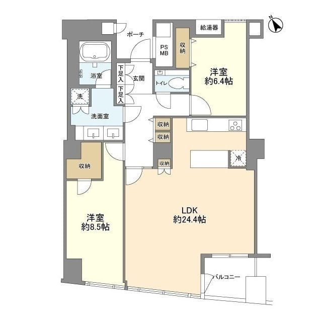 品川Vタワー 3803 間取り図
