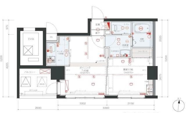 リヴシティ西川口 708 間取り図