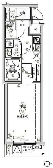RELUXIA三宿池尻 302 間取り図