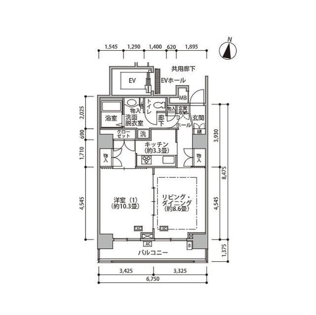 東雲キャナルコートCODAN18号棟 0902 間取り図