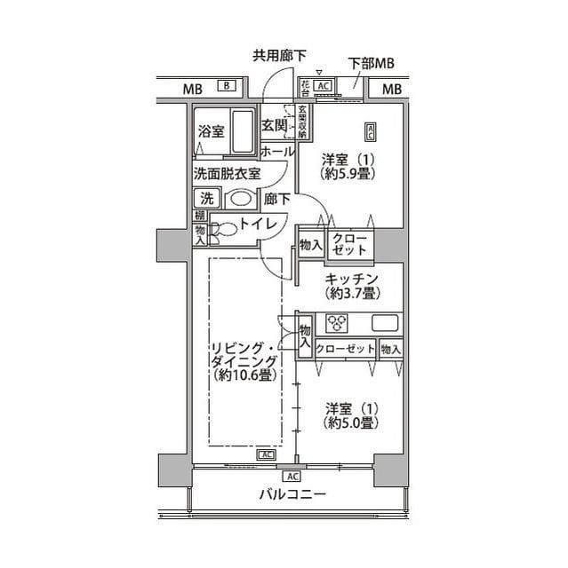 東雲キャナルコートCODAN18号棟 1004