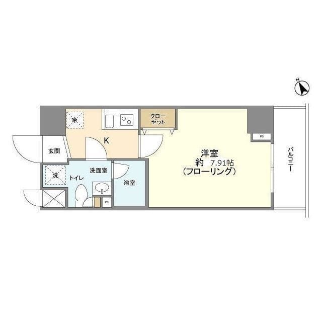 メインテラス上野 0801 間取り図