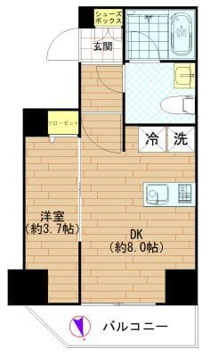 アリーチェ中野野方 203 間取り図