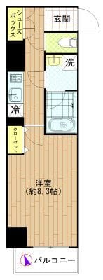 アリーチェ中野野方 302 間取り図